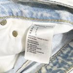 American Eagle  Tomgirl Shortie Distressed Denim Shorts Light Wash Size 8 Photo 2