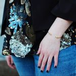 BB Dakota Floral Metallic Sequin Sheer Back Tank Photo 1