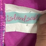 Island Soul  Women's Floral Print Ruffle Bikini Purple Small Top Medium Bottoms Photo 5