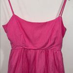 Bardot  dress Amelie Tiered Linen blend NEW Size 8 medium pink pop lined Photo 2