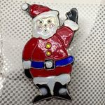 Gita Sterling Silver Santa Claus Christmas Enamel Lapel Pin Brooch Nordstrom New Red Photo 1