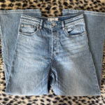 Free People Medium Wash High Rise Wide Leg Jeans Photo 1