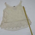 Mossimo Supply Co Ivory Tank Top Crochet Sz M Medium NWT Photo 2