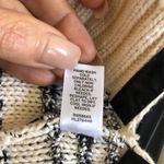 Trouve faux leather trimmed zip‎ down sweater women’s size XS Black Photo 6