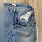 Avec Les Filles  - Mid Rise Ankle Cropped Light Wash Distressed Jeans - Size 29 Photo 4