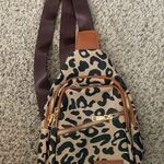 Leopard crossbody sling bag Brown Photo 0