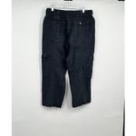 ZARA Womens L Baggy Black Cargo Pants Grunge Boho Festival Hippie Lagenlook Photo 1