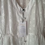 CAbi 5943 Midsummer White Floral Eyelet Embroidered Dress Topper Coverup SIZE 8 Photo 2