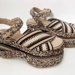 Amambaih Carmen Platform Sandals 37.5 NWOB Tan Size 6.5 Photo 0
