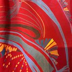 Free People  Beneath The Sea Butterfly Top Red Sheer Crop Women XS Relaxed Boho Photo 8