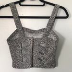 Brandy Melville Cut Out Zip Crop Top Photo 2