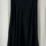 Loft  Black Satin Maxi Slip Skirt Size Medium Photo 0