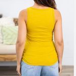 Zenana Outfitters Ribbed Tank Top Buttons Rough Edge Women’s Size Small Photo 11