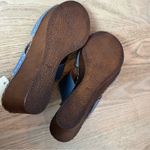 Spring Step NWT  Blue Leather Sunburst Wedge Bohemian Sandal Size 38/Women’s 7.5 Photo 8