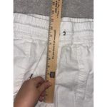 Athleta Cabo Linen Joggers White Drawstring Pockets Casual Pants Size 14 Petite Photo 8