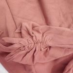 Loft  Women large orange‎ tie up sleeves sweatshirt Photo 6