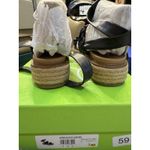 Sam Edelman Womens Black Kerin Tie Ankle Platform Leather Espadrille Shoes 7 Photo 3