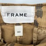 Frame  denim jeans size 30 cheetah skinny cargo cropped mid rise black tan pants Photo 8