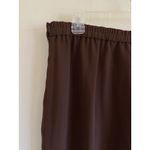 R & M Richards  Brown Pull‎ On Elastic Waist Wide Leg Slits Dress Pants Womens 16 Photo 5