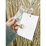 Mac Duggal 4977 Taupe Gold Sequin V Neck Illusion Long Sleeve A Line Gown 4 NWT Photo 5