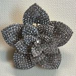 Piper  Silver Flower Brooch with Glass Stones 🩶 Photo 4