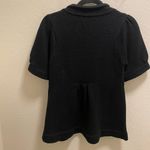 Anthropologie 525 America Short Sleeve Button Down Knit Cardigan Black Photo 8