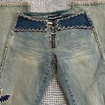 Bebe RARE  Bootcut crochet jeans Photo 0
