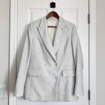 Wilfred Aritzia Margaux Blazer in Heather Cloud White Size 8 Photo 8