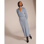 Favorite Daughter NWT The Joan Dress Blue Polka Dot Long Sleeve Sz X Small Photo 3