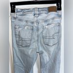 American Eagle 5Button Extreme Flare Bell Bottom AcidWash Distress High Rise Sz0 Photo 7