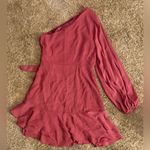 DO+BE  Pink Ruched One-Shoulder Dress Photo 5