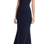Katie May  - Westward Navy Blue Scoop Neck Mermaid Gown Sz 10 Photo 0