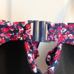 F&F Floral Ruffle Trim Bikini Top Padded Swimwear Beach Summer Resortwear 34B Blue Size M Photo 4