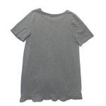 easel Ruffle Hem Top Short Sleeve Asymmetrical Heather Gray T-shirt size large Photo 6