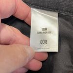 EXPRESS NWT Black Distressed Slim Super High Rise Jeans Size 00 Photo 4