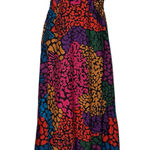 Colorful Cheetah Leopard Print‎ Sleeveless Maxi Dress Pink Photo 0