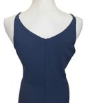 Dress the Population  Lyla Navy Midi Dress V-Neck Spaghetti Straps Size Medium Photo 6