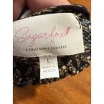 SUGARFOX Spaghetti Strap Tank Top Large Womens Brown Floral Beige‎ Layering L Photo 5