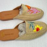 Farm Rio Tropical Beaded Raffia Mules, size 8, EU 39 Photo 2