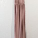 ASOS NWT Design Rose Pink Halter Pleated Waist Maxi Dress Size 10 Photo 2