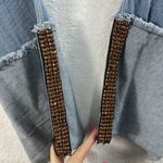 Venezia Plus 16 Wide Big Cuff Straight Leg Jeans Bling Y2K Vtg Grunge Streetwear Blue Photo 2