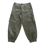 Anthropologie Pilcro Ditsy Embroidered Cargo Pants Basil Green Size L NEW Photo 6