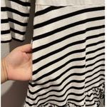 Kate Spade Floral White Black Striped Fit And Flare Mini Dress Photo 5