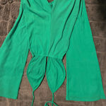 Pretty Little Thing Green Flare Romper Photo 0