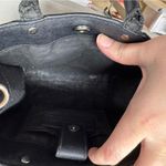 Rebecca Minkoff Black Leather Mini Handbag Tote Purse Classic Small Preppy Photo 3