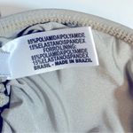 Despi Casablanca Beaded Taupe Bikini Top Size L Tan Size L Photo 5