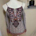 Sweet Wanderer  Multicolor Geometric Blouse Photo 1