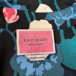 Kate Spade Shirt Dress Womens XS Black Polyester Whimsical Viney Floral Belt Photo 11