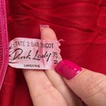 Pink Lady Lingerie Vintage 70s Red Lace Skirt Slip Size M Photo 2