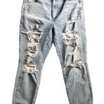 American Eagle  Destroyed Highest Rise Jegging Light Wash 360 Stretch 16S Photo 0